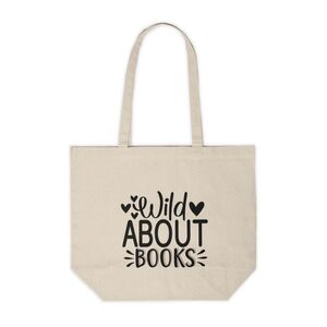 Wild About Books Custom Canvas Tote Bag